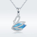 Romantic New Blue Cubic Zirconia 925 Sterling Silver Jewelry